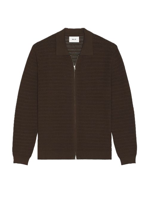 NN07Gustav collared zip-fastening cardigan NN.07 | 256000014960016880 DEEP TRUFFLE